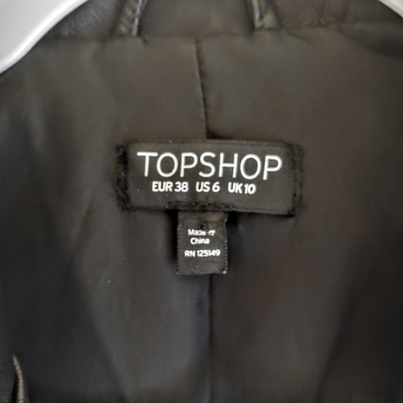 Topshop Rosa Biker Jacket - Picture 3 of 4